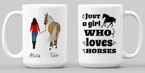 Lady Horse Rider Mug